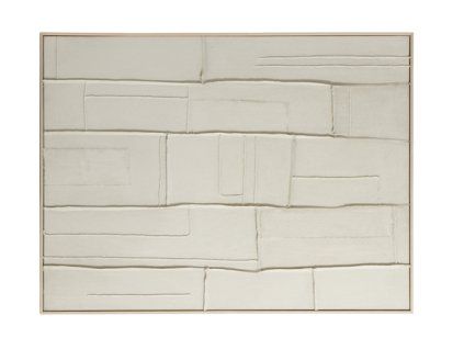 Nástenná dekorácia 90x3,5x120 cm ALZEDO krémová