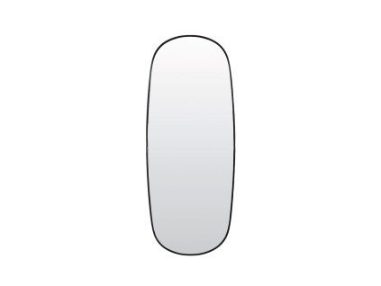 Zrkadlo 40x1,5x100 cm LIBRA dymové sklo+matná čierna