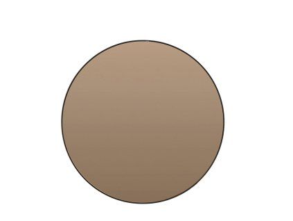Zrkadlo Ø116 cm ESPEJO hnedé sklo+čierne
