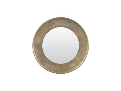 Zrkadlo Ø88x5 cm SANA antický bronz