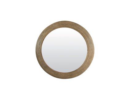 Zrkadlo Ø109,5x4,5 cm PIEDRE ratan hnedý