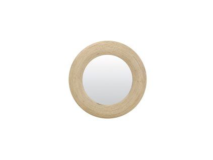 Zrkadlo Ø71x4,5 cm PIEDRE ratan natural