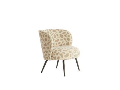 Stolička 68x67x72 cm DIEYDA taupe+béžovo-matná čierna