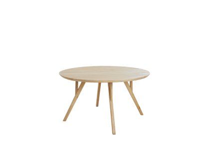 Jedálenský stôl Ø140x76 cm QUENZA mangové drevo prírodné