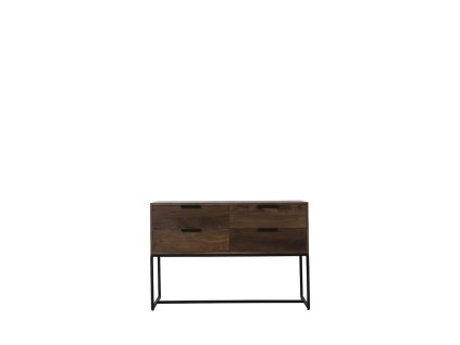 Konzola 120x40x80 cm MEAVE drevo matné tmavohnedé