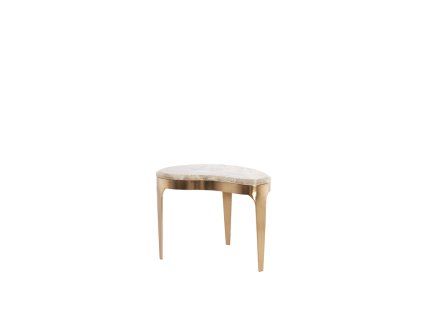 Konferenčný stolík 51x33x36 cm GIULIO mramor taupe+antický bronz