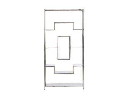 Otvorená skrinka 100x30x205 cm REZINA nikel