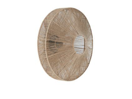 Nástenná lampa Ø43x43 cm LYRA prírodná+matná čierna