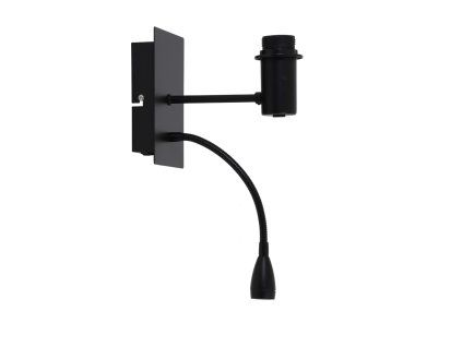 Nástenná lampa+ledflex 20x11x35 cm REGINA matná čierna