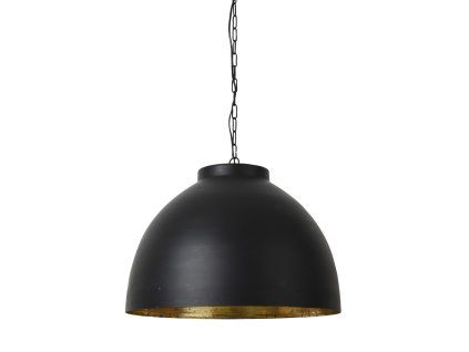 Závesná lampa Ø60x42 cm KYLIE čierno-zlatá