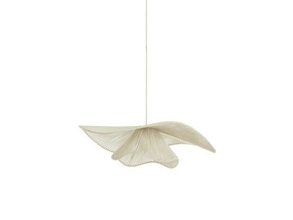 Závesná lampa Ø80x22 cm ELCKA krémová