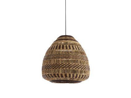 Závesná lampa Ø56x55 cm SOLUNA morská tráva prírodná+hnedá