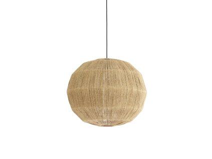 Závesná lampa Ø60x60 cm JUNNA juta prírodná