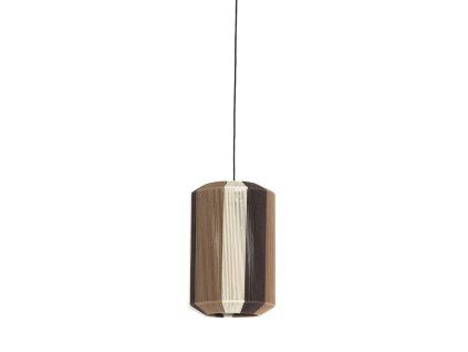 Závesná lampa Ø30x46 cm KOZANA hnedá+krémová+tmavohnedá