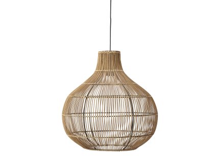 Závesná lampa Ø50x51,5 cm PACINO ratan tmavohnedá
