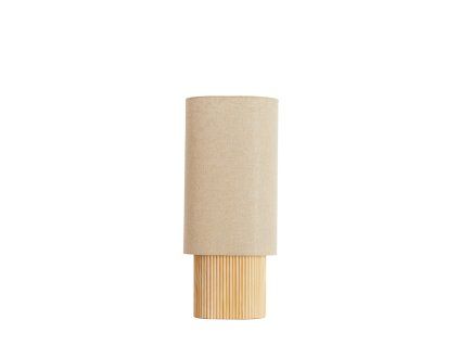 Stolová lampa 30x20x70 cm LASLO drevo prírodné + ľan prírodný