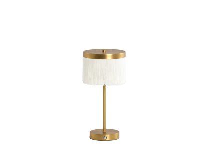 Stolová lampa LED Ø17x35 cm DINY antická bronzová+krémová