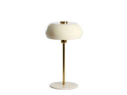 Stolová lampa Ø26x47 cm SURIN lesklá krémová+zlatá