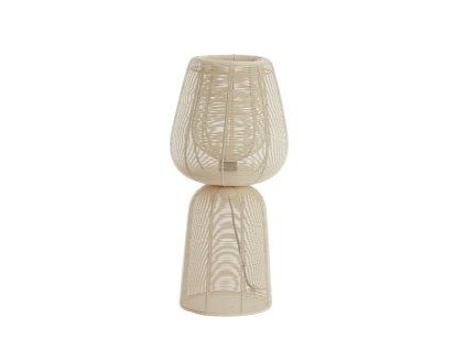 Stolová lampa Ø24x54 cm ABOSO krémová