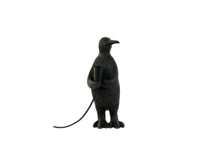Stolová lampa E14 16x13x34 cm PENGUIN matná čierna