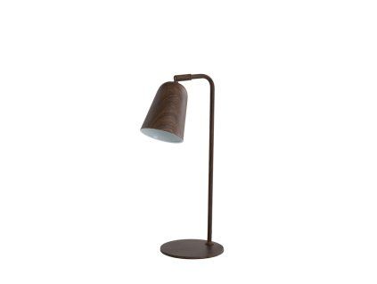 Stolová lampa 26,5x16x47 cm SALOMO s potlačou dreva tmavohnedá