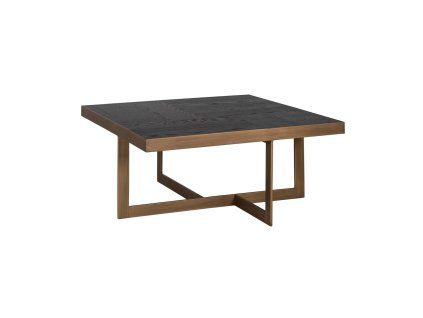 Konferenčný stolík Cambon tmavá káva 90x90