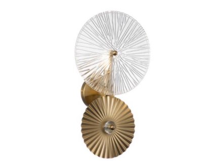 Nástenná lampa Otis, brúsené zlato