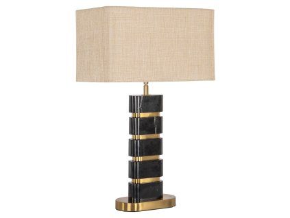 Stolová lampa Levina čierna/zlatá