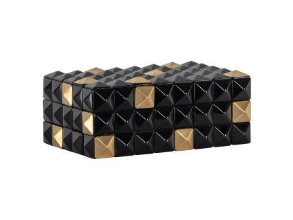 Úložný box Velicia čierno/zlatý