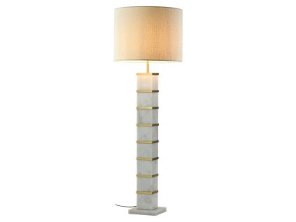 Stojaca lampa Celinae biela vrátane tienidla