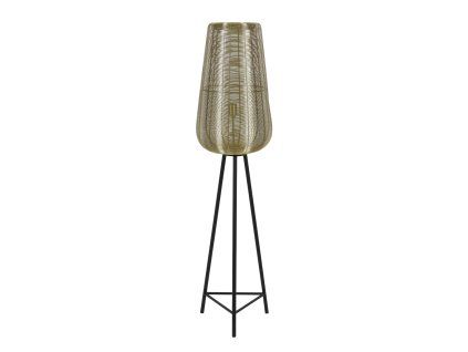 Stojanová lampa trojnožka Ø37x147 cm ADETA zlatá+matná čierna