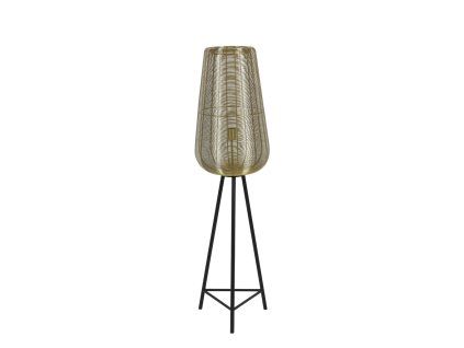 Stojanová lampa trojnožka Ø37x135 cm ADETA zlatá+matná čierna
