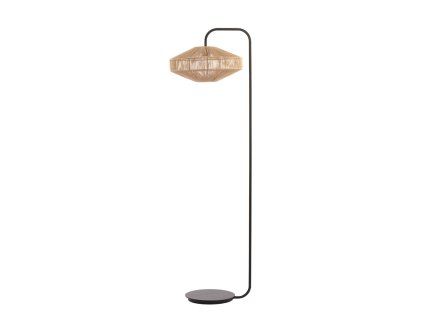 Stojaca lampa Ø43x164 cm LYRA prírodná+matná čierna