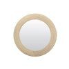 Zrkadlo Ø109,5x4,5 cm PIEDRE ratan natural