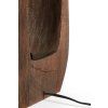 Stolová lampa 33x10x40 cm KELAFO drevená čokoládovohnedá