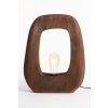 Stolová lampa 33x10x40 cm KELAFO drevená čokoládovohnedá