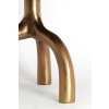 Konferenčný stolík Ø65x44 cm MELLO lesklý hnedý bronz + sklo taupe