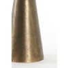 Príručný stolík Ø29x43 cm YNEZ travertín pieskový+antický bronz