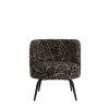 Stolička 68x67x72 cm DIEYDA čierno-biela+čierna
