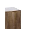 Skrinka 150x40x80 cm ABAGE drevo tmavohnedá