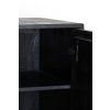 Skrinka 150x40x80 cm ABAGE drevo čierna