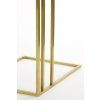 Príručný stolík 41x31x66 cm ROSHAN biely mramor + antický bronz