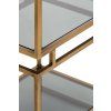 Skrinka 5L 45x35x180 cm LUCAMBO dymové sklo + antický bronz