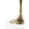 Príručný stolík Ø61x41 cm RICKERD žltý achát+antický bronz