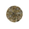 Príručný stolík Ø61x41 cm RICKERD žltý achát+antický bronz