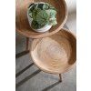 Príručný stolík S/2 Ø46x38,5+Ø56x48 cm COLON ratan prírodný