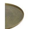 Konferenčný stolík Ø75x35 cm POPETA antický bronz-čierny