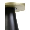 Konferenčný stolík Ø60x44 cm POPETA antický bronz-čierny