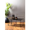 Príručný stolík S/2 46x46x45+62x62x41 cm LEBU mravec meď+bronz