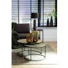 Konferenčný stolík S/2 Ø61x37+Ø76x41 cm RENGO textúra mravec bronz
